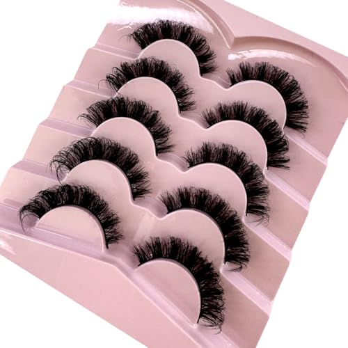 Cat Eye 3D Fluffy False Lashes 5 Pairs - Reusable