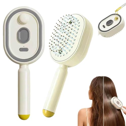 Electric Misting Detangler Brush with Air Cushion & Scalp Massage
