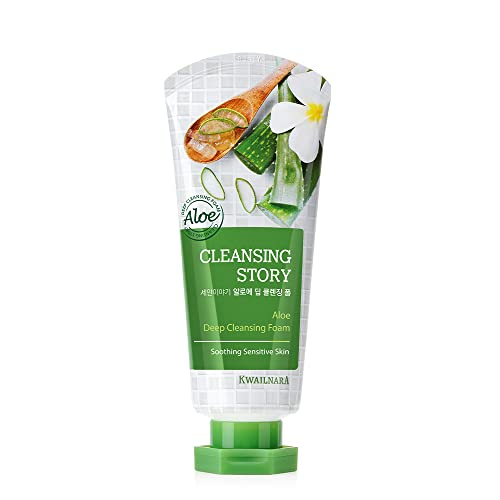 WELCOS KWAILNARA Cleansing Story Natural Facial Deep Foam Cleansing (Aloe Vera)