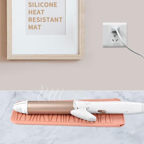 Silicone Heat Resistant Travel Pouch for Straighteners, Crimping Irons, Curling Wands, Flat Irons, and Hair Styling Tools