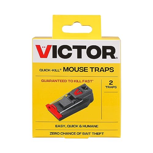 Victor M140B Quick-Kill Easy Set Mouse Trap - 2 Reusable Mouse Traps