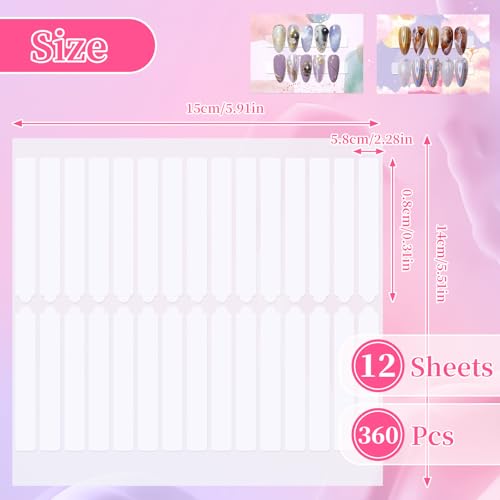 Double Sided Nail Tape for Press On Nails - 360 Pcs