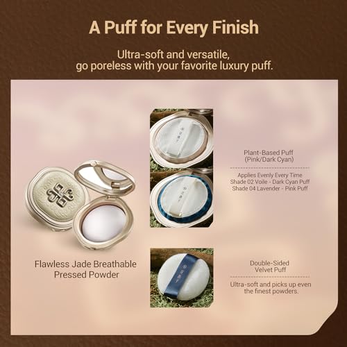 FLORASIS Flawless Jade Breathable Pressed Powder (Nomadic Glam) (04 Lavender)