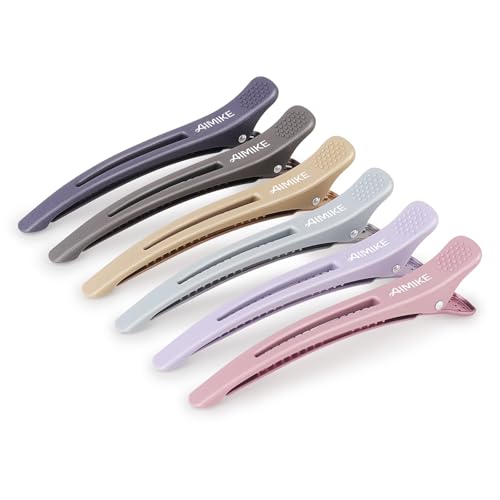 AIMIKE 6-Piece Duck Bill Hair Clips with Silicone Band
