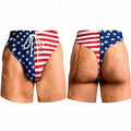 Men's Patriotic Swim Trunks - Quick Dry Beach Shorts