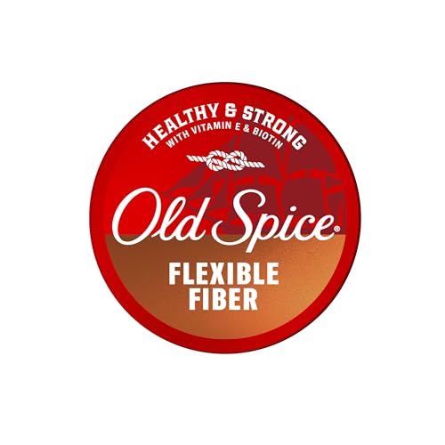Old Spice Flexible Fiber for Men, Healthy & Strong with Vitamin E & Biotin, Men's Hair Styling Fiber, Low Hold, Low Shine, 2.22 oz