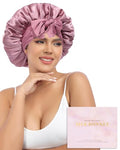 100% Mulberry Silk Bonnet for Sleeping | 2-Layer Hair Wrap