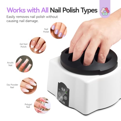 SAVILAND Steam Nail Polish Remover Machine - Gel & Acrylic Removal Kit