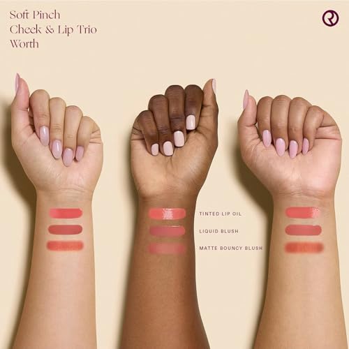 Rare Beauty Soft Pinch Cheek & Lip Trio - Matte Blush, Mini Liquid Blush and Mini Tinted Lip Oil