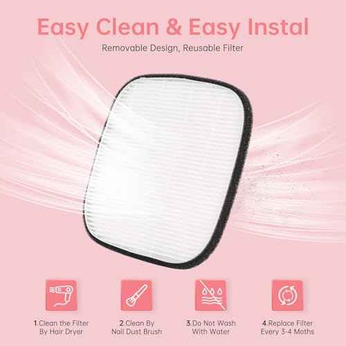 CHRISTINE SHELLY Nail Dust Collector, Cordless Dust Collector Nail Tech, Compact Powerful 6000RPM Nail Vacuum Fan Rechargeable Dust Extractor for Acrylic Gel Polish Manicure Pedicure for Home, White