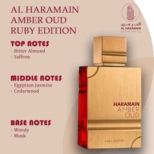 Al Haramain Amber Oud Ruby Eau De Parfum for Unisex 3.3 Ounce