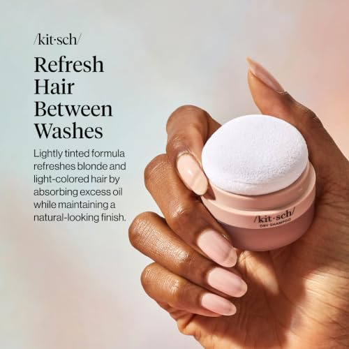 Kitsch Volumizing Rice Protein Travel Dry Shampoo Powder with Puff - 8g