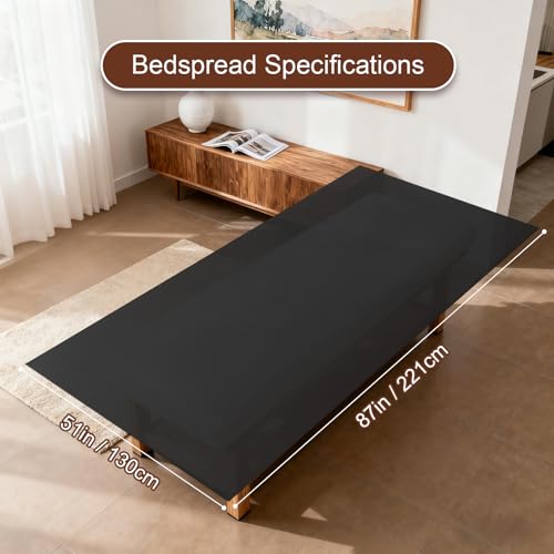 Reusable Massage Table Sheets, 87" x 51" Waterproof Massage Bed Cover PVC Wax Mat Pad Esthetician Bed Covers for Therapy Tattoo Beauty Salon SPA (Black 2pcs)