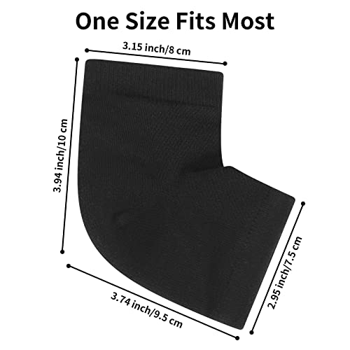 Moisturizing Gel Heel Socks for Dry Cracked Feet, 3 Pack