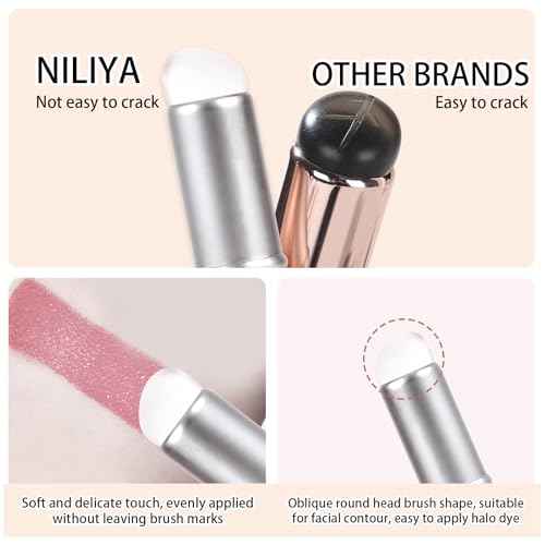 2PCS Silicone Lip Brushes, Lip Applicator, Makeup Brush for Concealer, With Gradient Color Handle£¨Pink + Purple£©