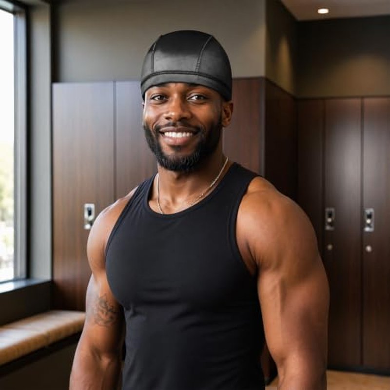 2PCS Silky Wave Caps for Men – Compression Caps for 360, 540, 720 Waves