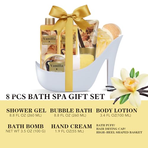 Spa Luxetique Vanilla High Heel Bath Gift Set 8pc