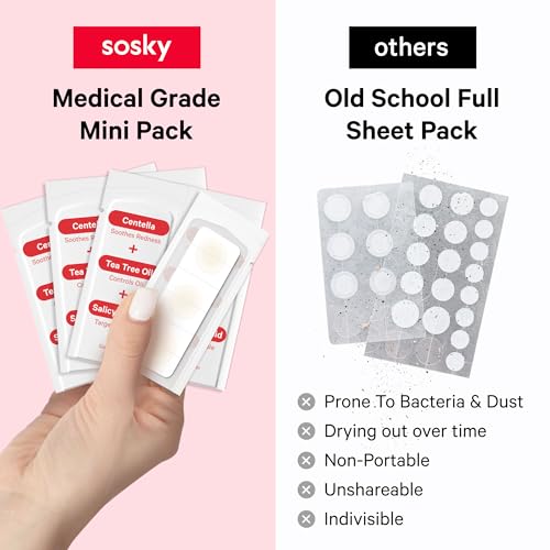 Sosky Hydrocolloid Pimple Patches with Salicylic Acid - 30 Count