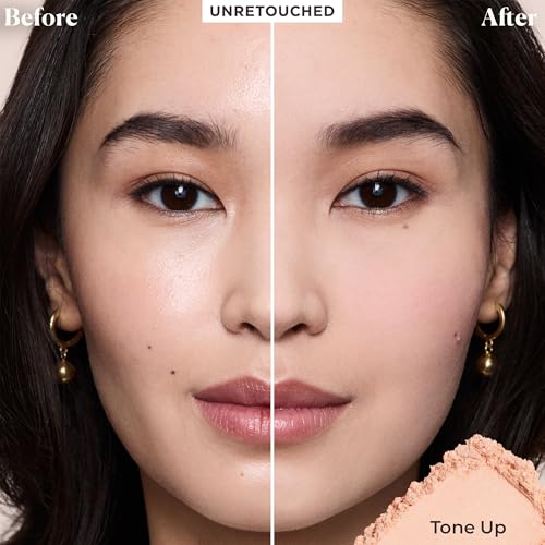Laura Mercier Translucent Loose Setting Powder in Shade Tone-Up Rose: 24 HR Shine Control, Soft Matte Finish, Best for Normal to Oily Skin, For Enlivening Fair to Medium Skintones + Velour Puff Bundle