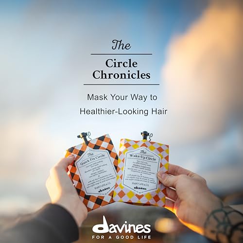 Davines The Renaissance Circle Hair Mask, Repairing Treatment for Extremely Damaged Hair - Restores Structure & Softness with Babassu Butter & Yellow Clay - Deep Conditioning, 1.69 Fl Oz