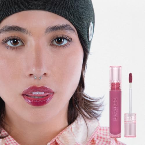 Glossy Lip Stain Plumping Lip Oil Tint with Hyaluronic Acid