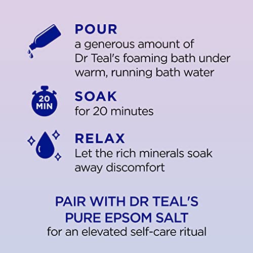 Foaming Bath with Pure Epsom Salt & Melatonin Sleep Soak - 34 fl oz