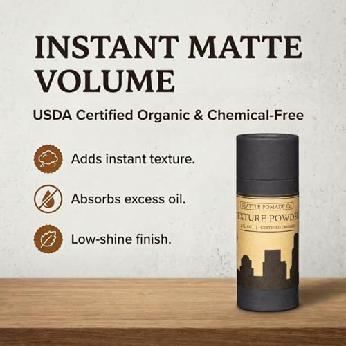 Organic Texture Powder for Men - Volumizing Hair Powder 2oz