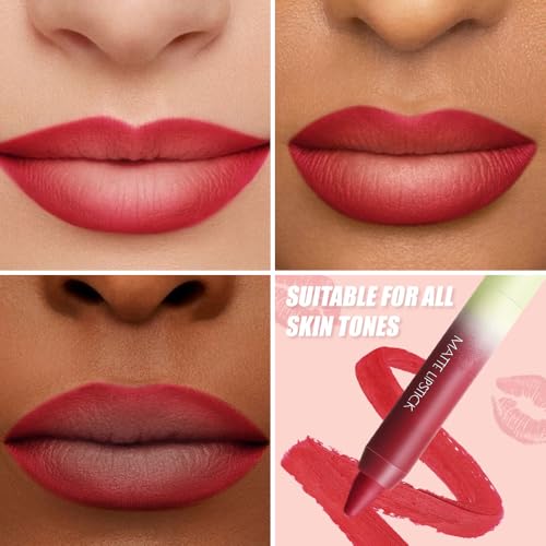 BINGBRUSH 2-in-1 Matte Lip Liner & Lipstick Combo - Waterproof Long-Lasting