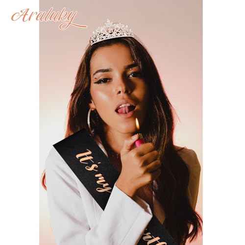 Happy 21st Birthday Decorations for Her - Sash, Crown, and Gifts for Women