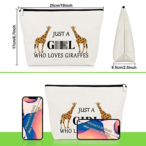 Giraffes Lover Gift Funny Giraffes Makeup Bag Animal Lover Gift Themed Gifts for Women Graduation Gifts for Daughter Giraffes Cosmetic Bag Giraffe Friend Gift Cosmetic Pouch Christmas Birthday Gift