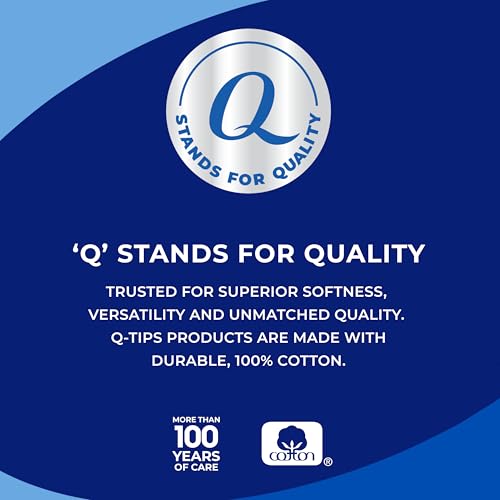 Q-tips Gentle Exfoliating Cotton Rounds - 100% Cotton Pads, 6 Pack (480 Ct)