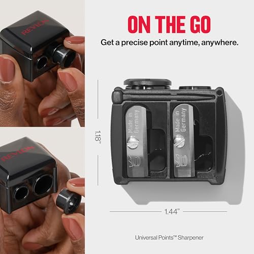 Revlon Universal Points Makeup Sharpener - Pack of 1, Black