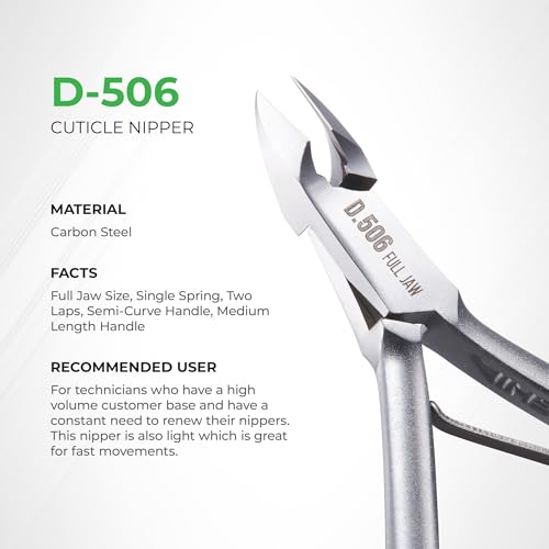 Nghia D-506 Precision Cuticle Nipper - Hard Steel Full Jaw Trimmer