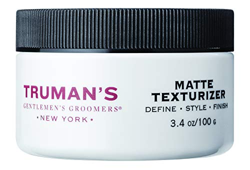 Truman's Gentlemen's Groomers Men's Matte Texturizer, Hair Styling Pomade for Medium Hold with Natural Finish Look, 3.4 oz