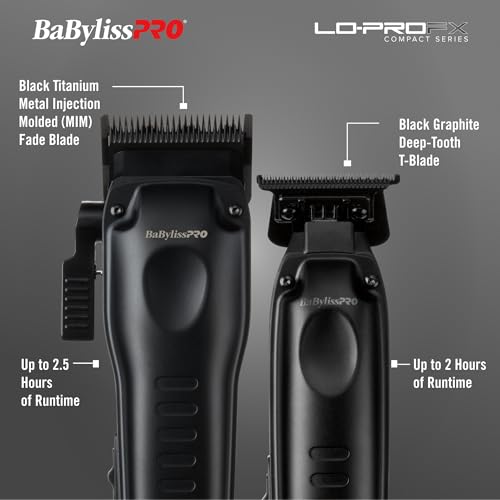 BaBylissPRO LO-PROFX Compact Cordless Trimmers for Men
