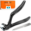 Ergonomic Long Handled Toenail Clippers for Seniors - Wide Jaw
