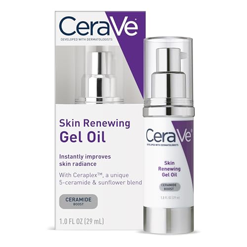 CeraVe Skin Renewing Gel Oil with Hyaluronic Acid & Ceramides - Hydrating Face Serum 1oz