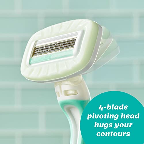 Disposable Razors for Women with Aloe - 3 Count, Sensitive Skin