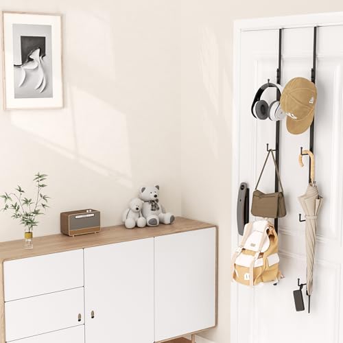 HapiRm Over Door Hat Rack - 2 Pack Organizer for 40 Caps