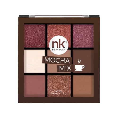 Nicka K New York 9 Color Eyeshadow Palette Mocha Mix