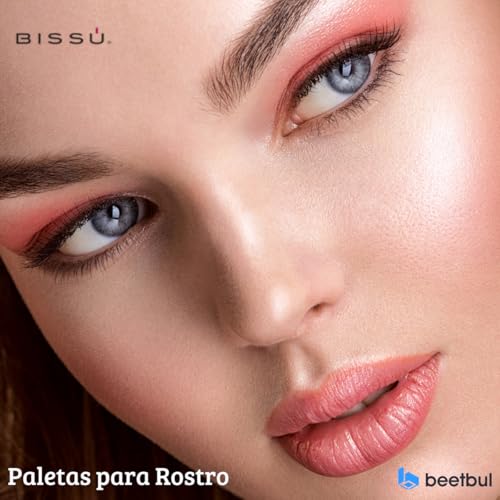 Bissú 6 colors Makeup Palette (4grms each color) includes 2 highlighters, 2 Bronzers, 2 Blushes (La Mera Mera)