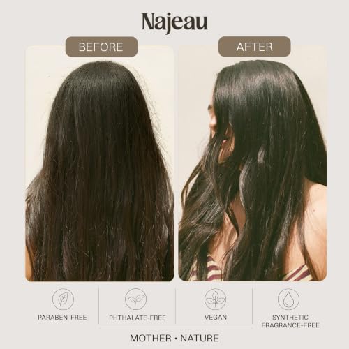 NAJEAU Hair Serum for All Hair Types with Marula & Argan Oils - Shine & Frizz Control