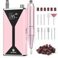 HELIVIVE Professional Electric Nail Drill - 45000RPM Portable & Rechargeable with 11 Bits