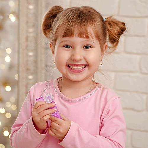 12pc Roll-On Lip Gloss Set with Maribou Case for Kids