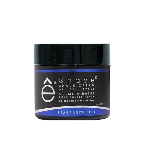 eShave Unscented Shaving Cream for Men - Prevents Razor Burn & Irritation, Rich Lather, Silky Smooth Shave