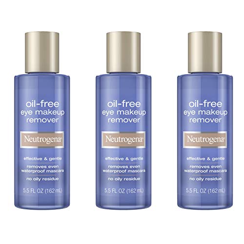 Neutrogena Oil-Free Eye Makeup Remover & Cleanser 3-Pack, Sensitive Skin