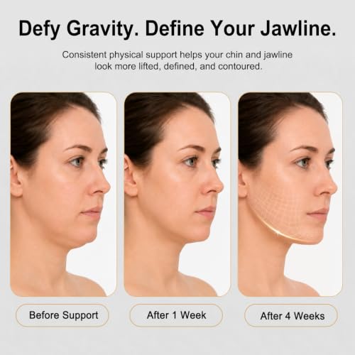 Reusable Chin Strap for Double Chin Lift, V-Line Jawline Support