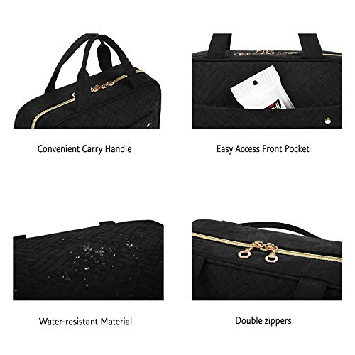 BAGSMART Large Toiletry Bag with Hanging Hook - Water-Resistant Travel Organizer