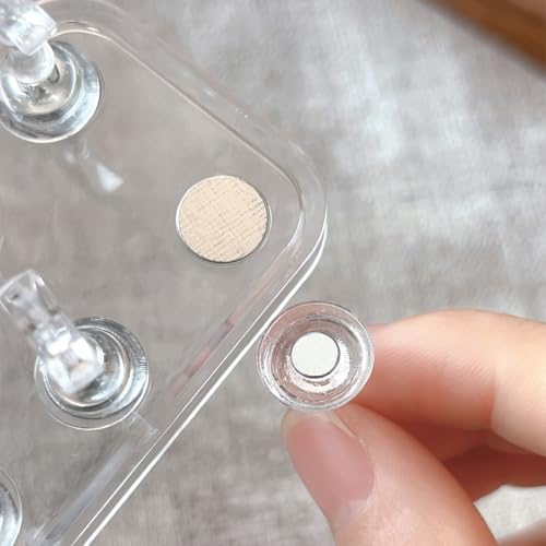 Clear Acrylic Nail Art Display Stand with Magnetic Base