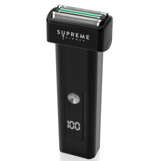 Supreme Trimmer T-Fader Foil Shaver | 120 Min Run Time USB-C Electric Razor | Waterproof IPX6 Shaver for Barber or Home Use | STF501